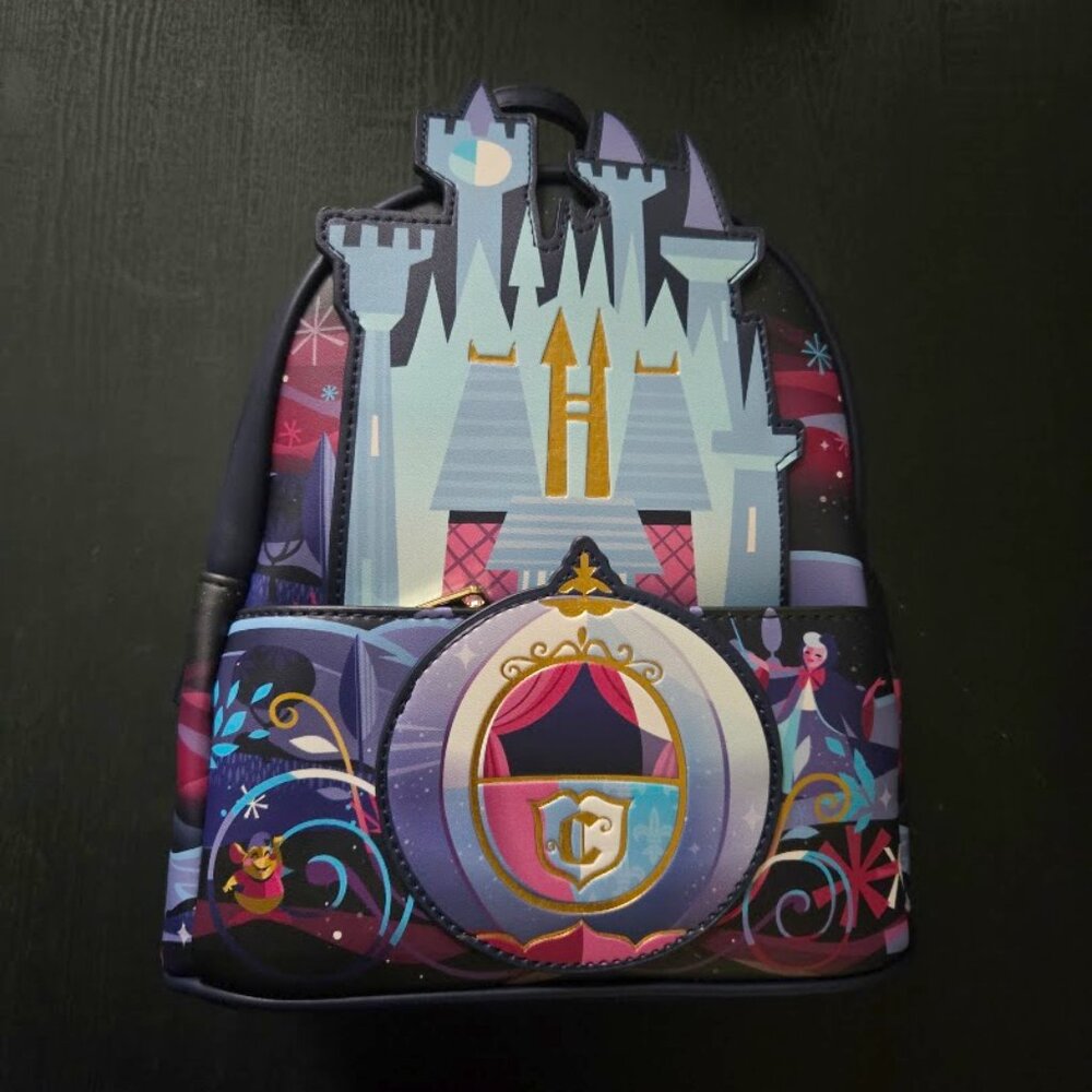 NWT Authentic Disney Loungefly Cinderella Castle Series BackPack / Bag / Purse